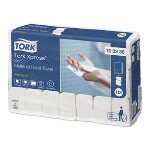 Prosoape pentru maini Tork Xpress 100288, albe, 2 straturi, 110 bucati/pachet