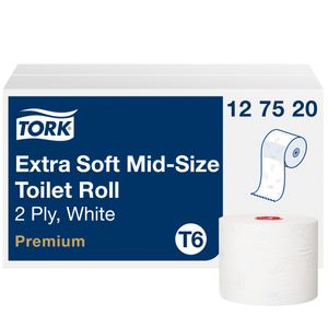 Hartie igienica Tork Mid-size Premium, alb, 2 straturi, 90 m